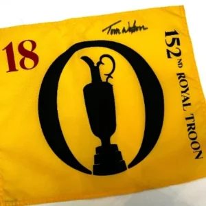 Signed Tom Watson 152nd Open Championship Pin Flag